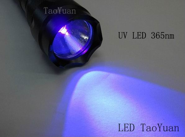 UV LED紫外线手电筒 365nm 3W - 点击图像关闭